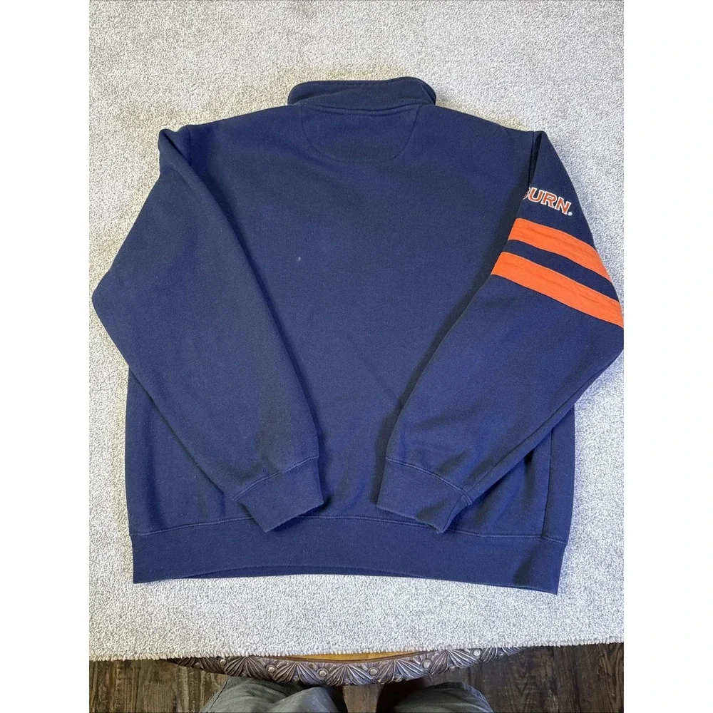 Auburn Tigers Quarter Zip Sweatshirt XL E5 Long Sleeve Pullover - Picture 5 of 6